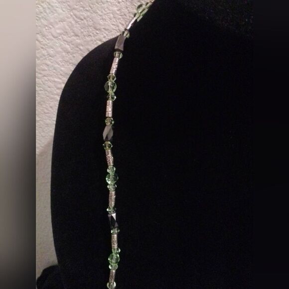 Versatile Magnetic Hematite & Silver Beaded Wrap Necklace - Picture 8 of 9